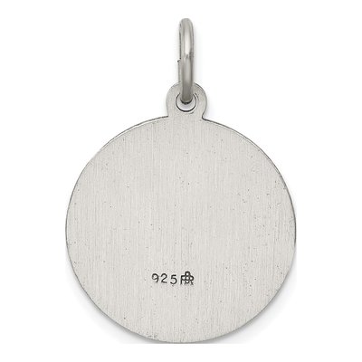 Sterling Silver Antiqued Saint Florian Medal Pendant – view 5