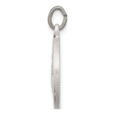Sterling Silver St Francis of Assisi Medal Pendant – view 3