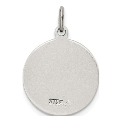 Sterling Silver St Francis of Assisi Medal Pendant – view 5