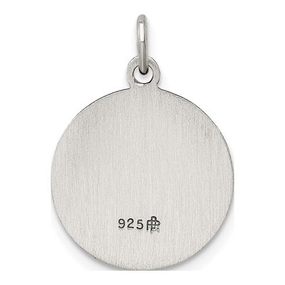 Sterling Silver St Francis of Assisi Medal Pendant – view 5