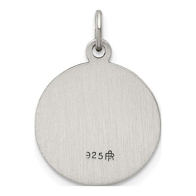 Sterling Silver Antiqued St Gerard Medal Pendant – view 5
