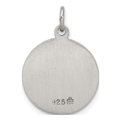 Sterling Silver Antiqued Saint Mark Medal Pendant – view 5
