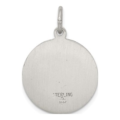 Sterling Silver Antiqued Saint Mark Medal Pendant – view 5