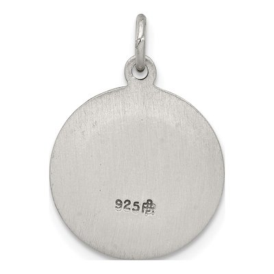 Sterling Silver Antiqued Saint Martha Medal Pendant – view 4