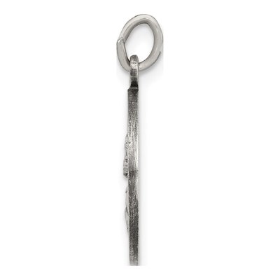 Sterling Silver Antiqued Saint Paul Medal Pendant – view 3
