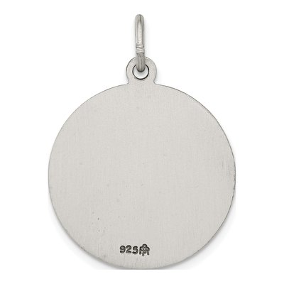Sterling Silver Antiqued Saint Peter Medal Pendant – view 5