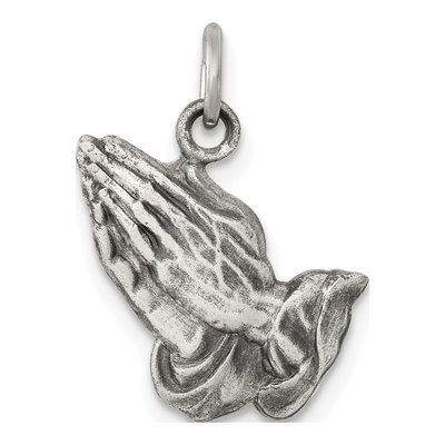 Sterling Silver Praying Hands Charm