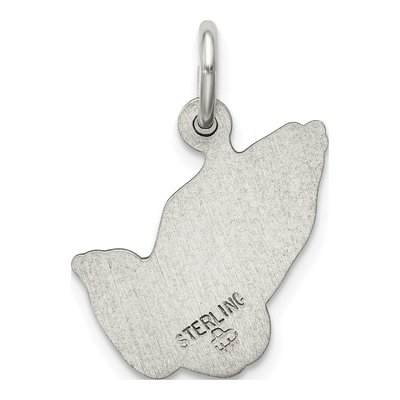 Sterling Silver Antiqued Praying Hands Charm – view 5