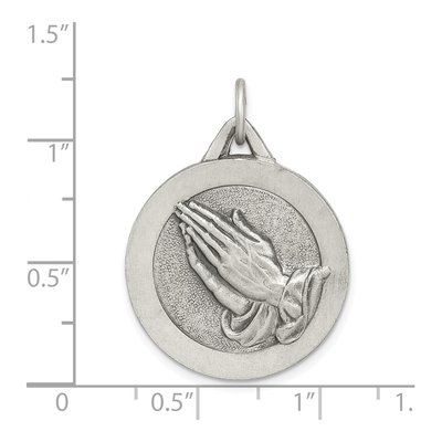 Sterling Silver Praying Hands Pendant – view 4