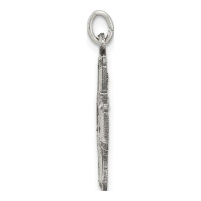 Sterling Silver Antiqued Reversible 4-Way Medal Pendant – view 3