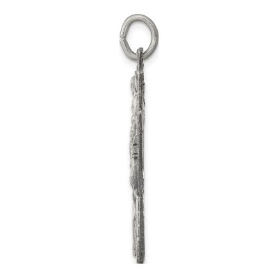 Sterling Silver Antiqued Reversible 4-Way Medal Pendant – view 3