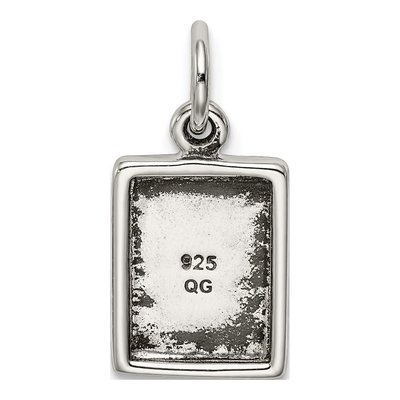 Sterling Silver Antiqued Holy Bible Charm – view 5