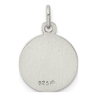 Sterling Silver Guardian Angel Medal Pendant – view 5