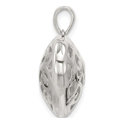 Sterling Silver Filigree Heart Pendant – view 3