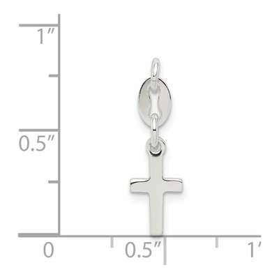 Sterling Silver Cross for Kids Charm – view 4
