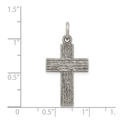 Sterling Silver Antiqued Cross Pendant – view 4