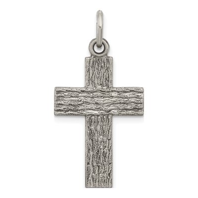 Sterling Silver Antiqued Cross Pendant