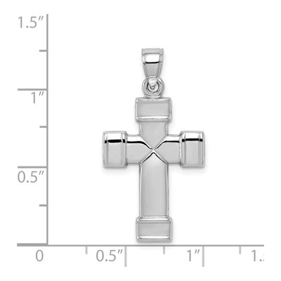 Sterling Silver Reversible Cross Pendant – view 5