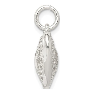 Sterling Silver Filigree Heart Pendant – view 3