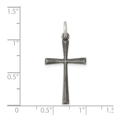 Sterling Silver Antiqued Cross Pendant – view 4