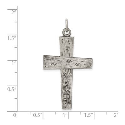 Sterling Silver Antiqued Cross Pendant – view 4