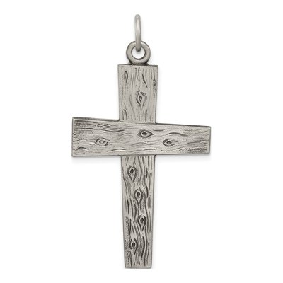Sterling Silver Antiqued Cross Pendant