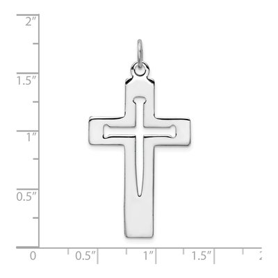Sterling Silver Latin Cross Pendant – view 4