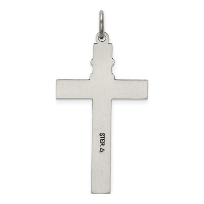 Sterling Silver Antiqued Rosary Cross Pendant – view 5