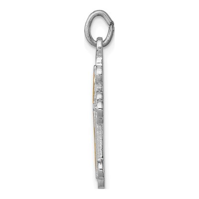 Sterling Silver Cross Charm – view 3
