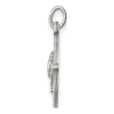 Sterling Silver Antiqued Holy Spirit Medal Pendant – view 3