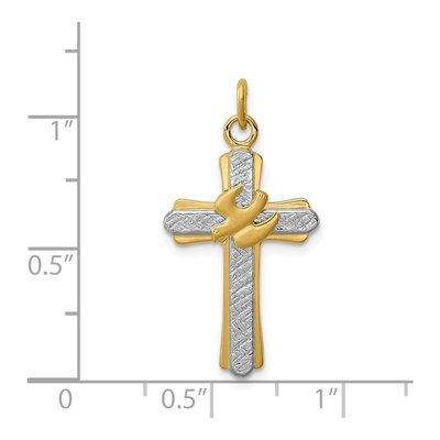 Sterling Silver Dove Cross Charm – view 4