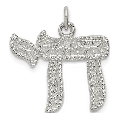 Sterling Silver Chai Pendant