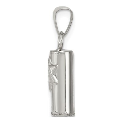 Sterling Silver Mezuzah Pendant – view 3