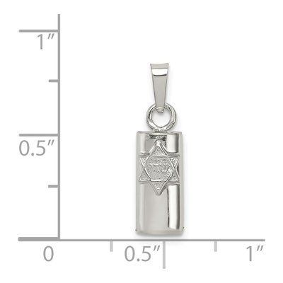 Sterling Silver Mezuzah Pendant – view 4