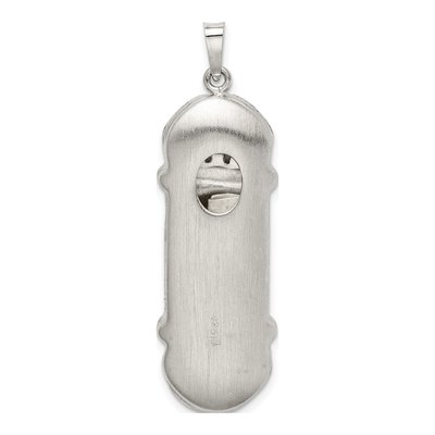 Sterling Silver Fancy Mezuzah Pendant – view 4