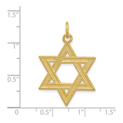 Sterling Silver Star of David Pendant – view 4