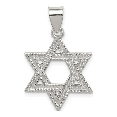 Sterling Silver Star of David Charm
