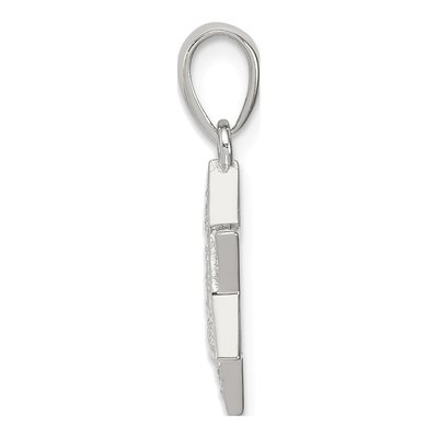 Sterling Silver CZ Star of David Pendant – view 3