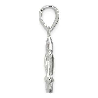 Sterling Silver 3-D Star of David Pendant – view 3