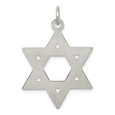 Sterling Silver Star of David Pendant – view 5