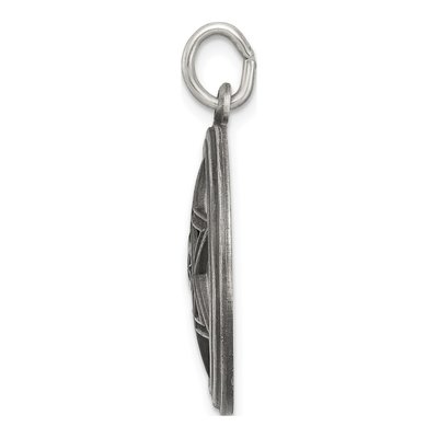 Sterling Silver Antiqued Star of David Charm – view 3