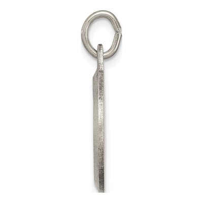 Sterling Silver Antiqued Star of David Medal Pendant – view 3