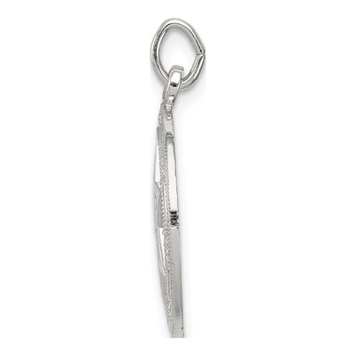 Sterling Silver Star of David Disc Pendant – view 3