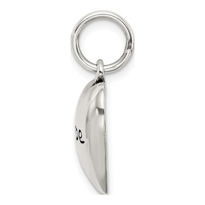 Sterling Silver Antiqued Hope Pendant – view 3