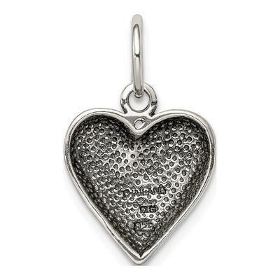 Sterling Silver Antiqued Hope Pendant – view 4
