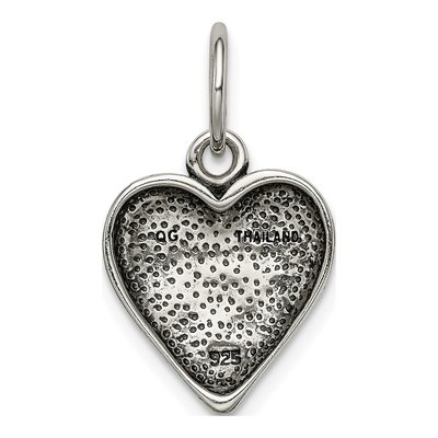 Sterling Silver Antiqued Dream Heart Pendant – view 4
