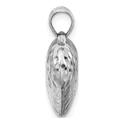 Sterling Silver Puffed Heart Pendant – view 3