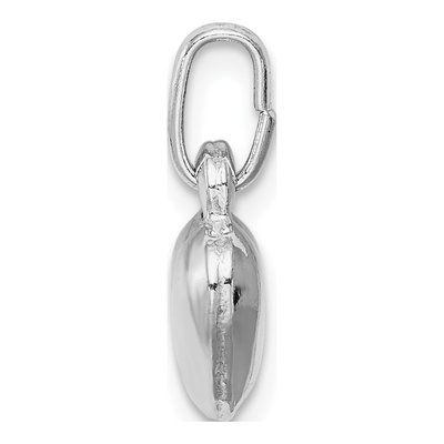 Sterling Silver Puffed Heart Pendant – view 3