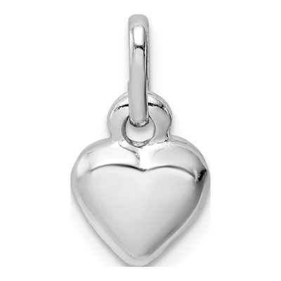 Sterling Silver Puffed Heart Pendant