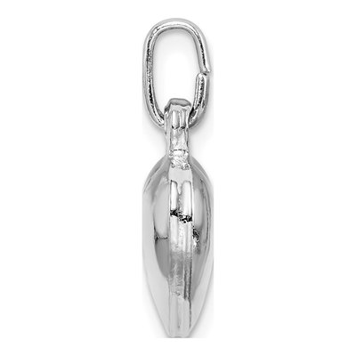 Sterling Silver Puffed Heart Charm – view 3